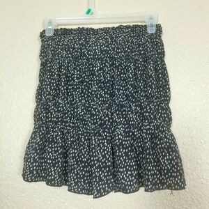 urban romantic mini skirt size Small‎ black white dots with flared bottom
